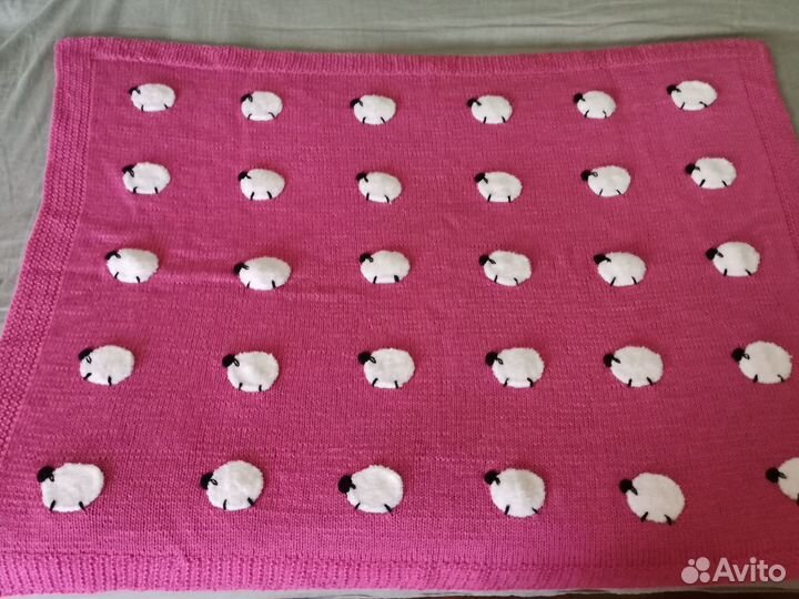 Плед вязаный 