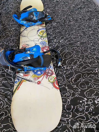 Сноуборд nidecker 164 см. + крепления + ботинки