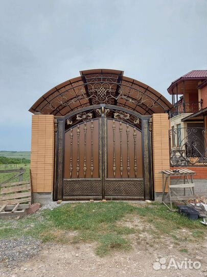Ворота кованые
