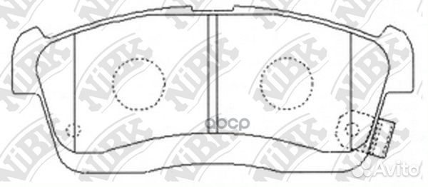 Колодки тормозные toyota passo -10 1.0 PN6492 NiBK