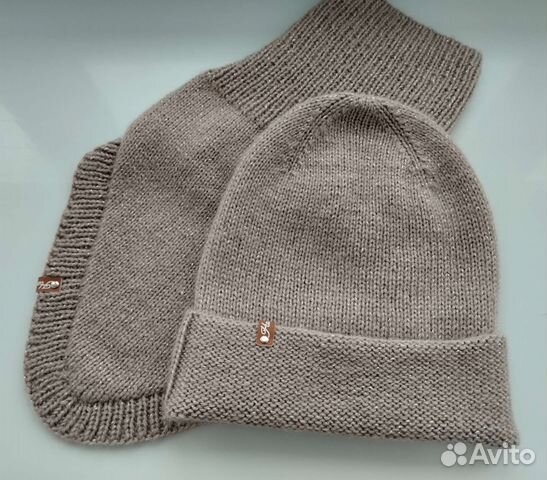 Вязаная шапка и снуд