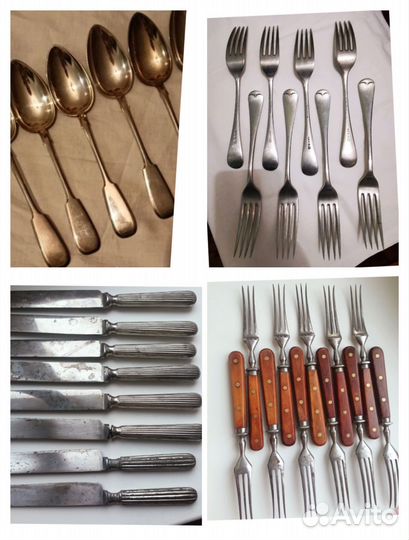Старинные столовые приборы