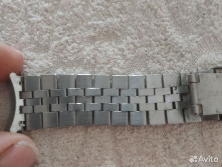Браслет цельнометаллический для часов