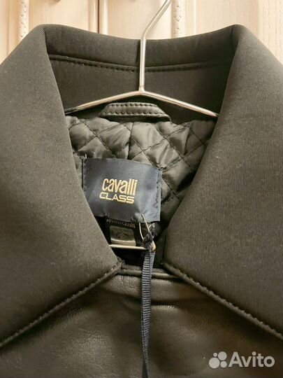 Кожаная куртка cavalli class