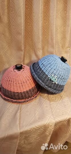 Хлебницы из бумажной лозы