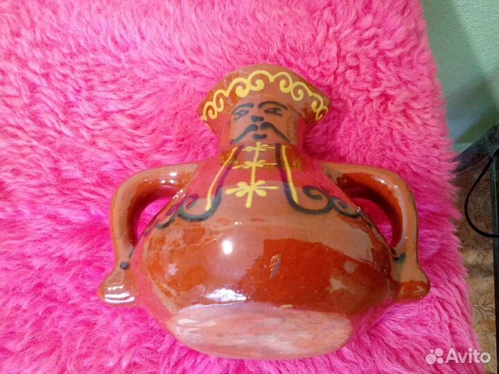 Ваза-кувшин глина,декоративная