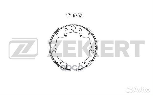 Колодки барабанные Nissan/Zekkert/ BK4043 Zekkert