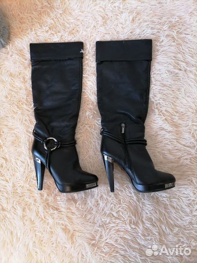 Сапоги осень весна женские 36, натуральная кожа