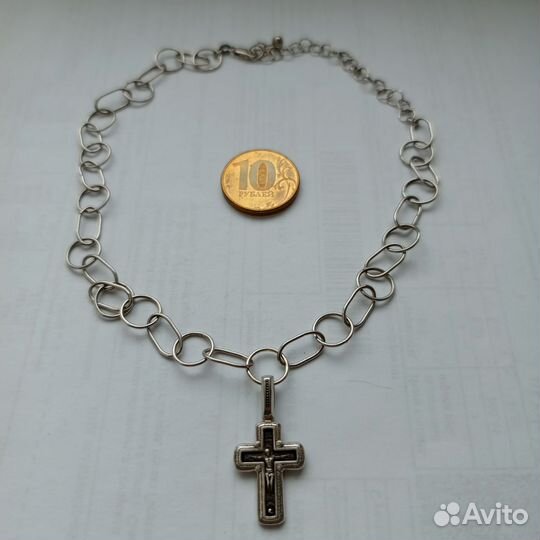 Серебряные кулоны и чокер