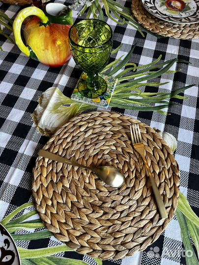 Сервировочная салфетка для стола натуральная