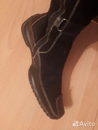 Сапоги зимние,натуральная замша,кожа,мутон 38р