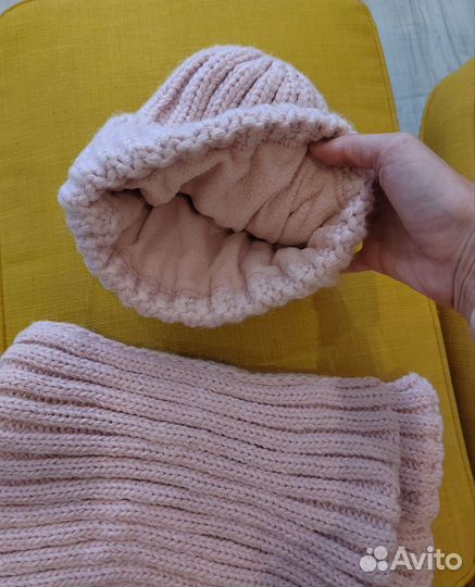 Комплект шапка и снуд женский