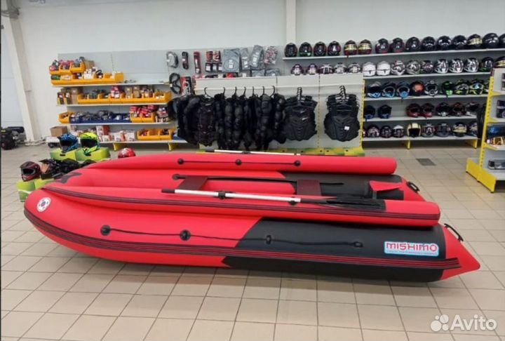 Лодка mishimo river fjet PRO 470 под водомет red