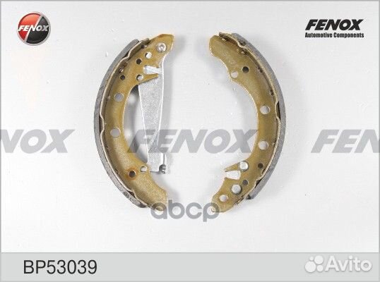Колодки тормозные барабанные BP53039 fenox