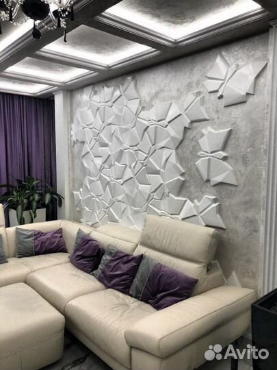 3D панели из гипса