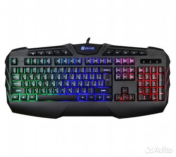 Клавиатура Оклик 777G psycho, черный