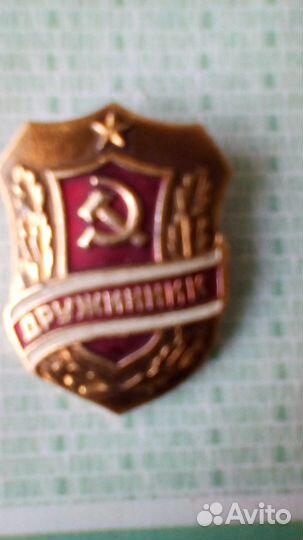 Значок. Дружинник