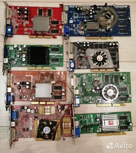 Видеокарта AGP 32mb-256Mb