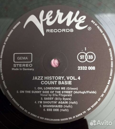 Count Basie. Jazz History Vol. 4