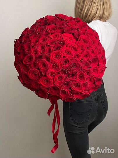 Цветы с доставкой, Розы с доставкой, 101 роза