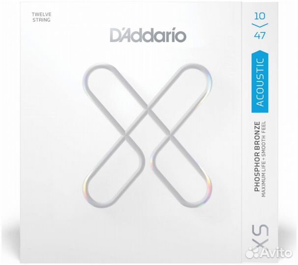 D'addario xsapb 1047-12 - Струны для 12 струнной акустической гитары