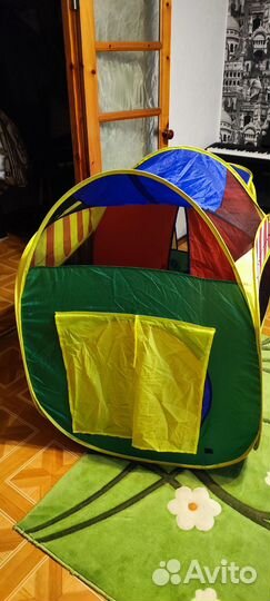Детский игровой домик палатка+шары для бассейна