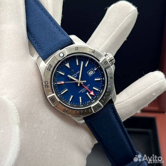 Breitling blue steel часы