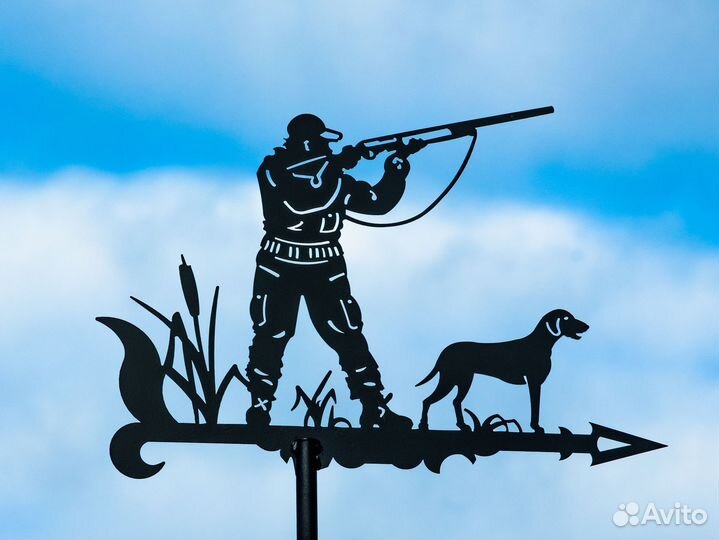 Флюгеры на крышу для охотников и рыболовов