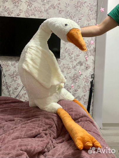 Мягкая игрушка новая гусь