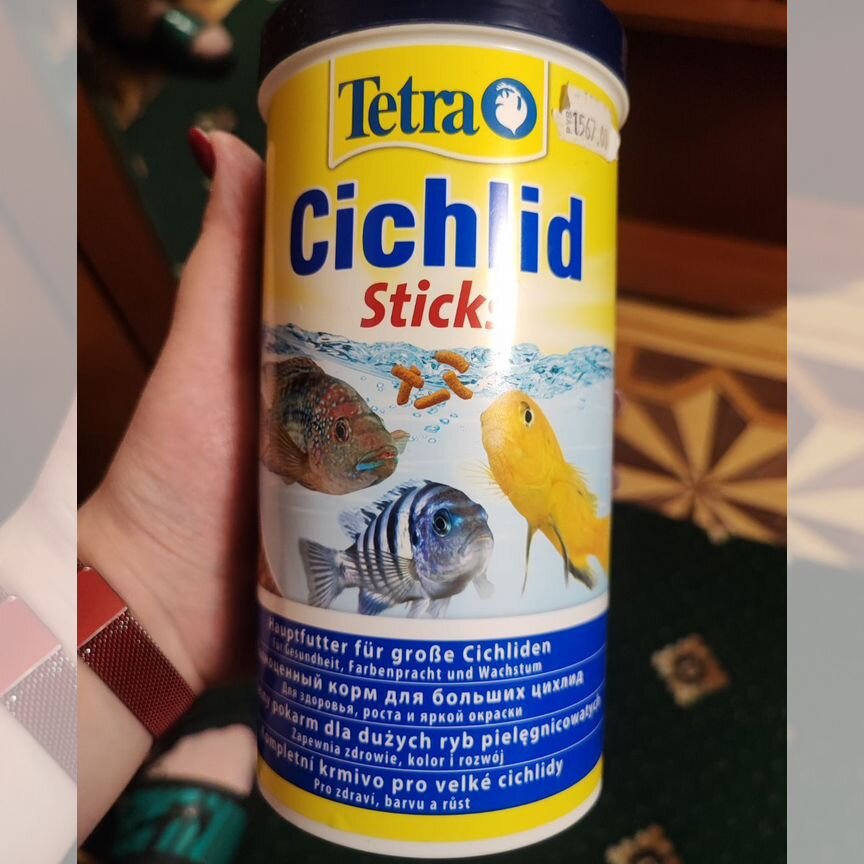 Корм для рыб цихлид Tetra cichlid sticks