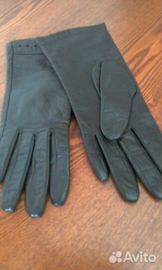 Перчатки женские кожаные