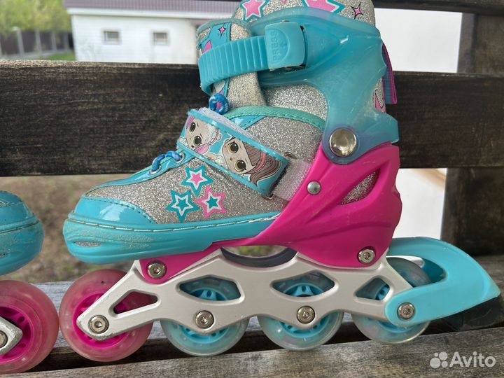 Коньки роликовые 30-33 раздвижные