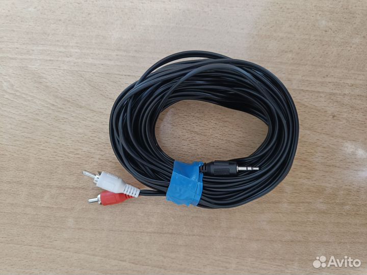 Кабель 3.5 mm jack - RCA х2 черный