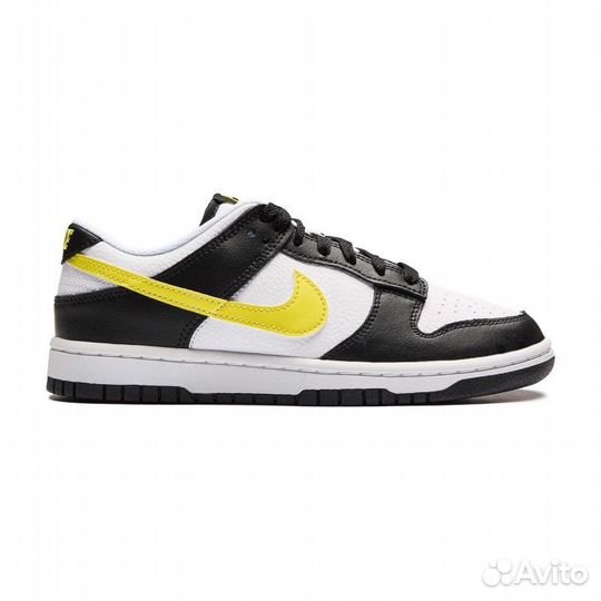 Кроссовки Nike Dunk Low Black Opti Yellow