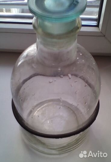 Бутыль 3.5 литра с пробкой (стекло)