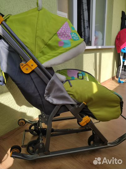 Детские санки коляска ника