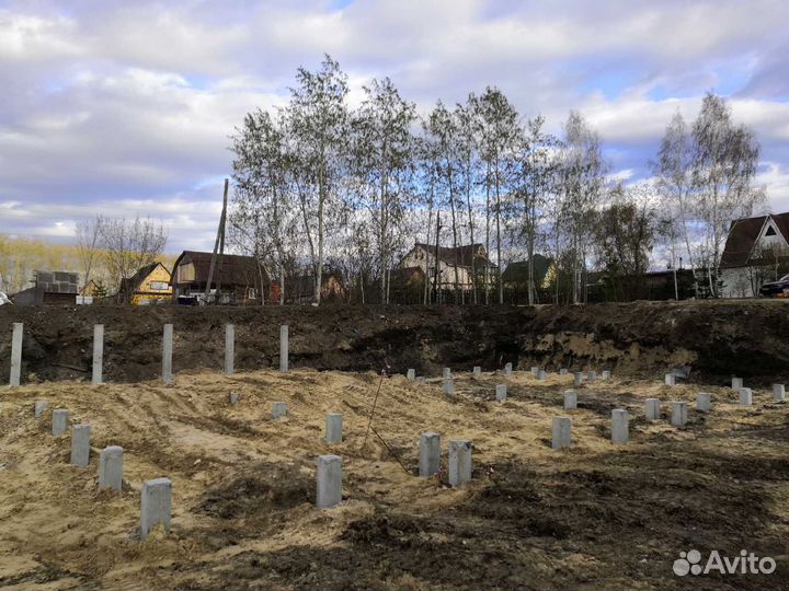 Сваи железобетонные с монтажом