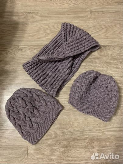 Шапка и снуд женский