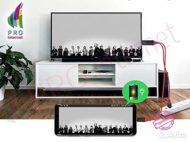 Кабель Type C на hdmi c питанием USB опт/розница