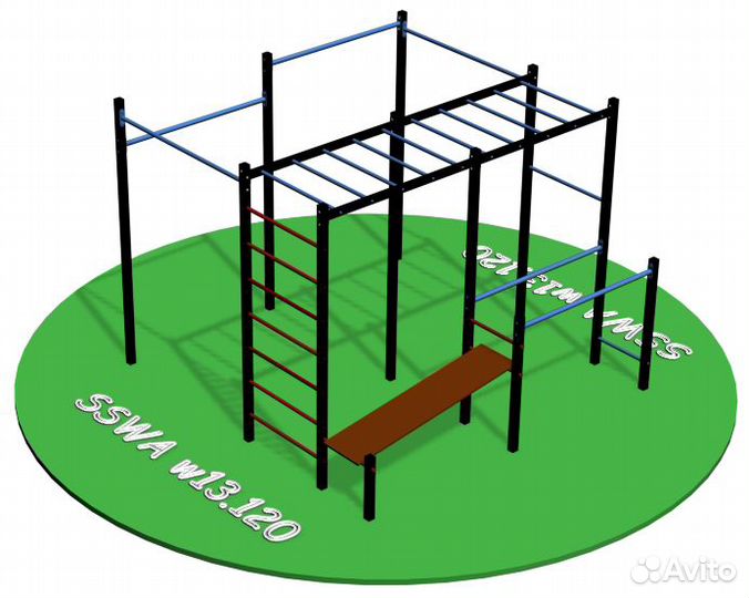 Воркаут площадка спортивный комплекс sswa