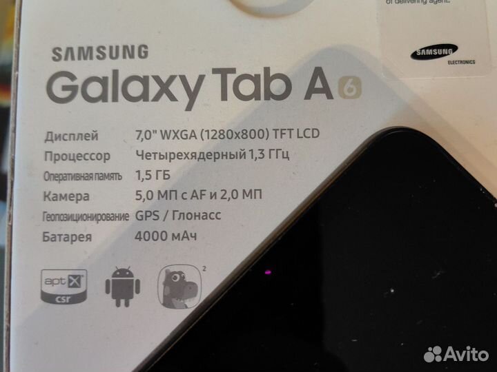 Планшет samsung galaxy tab a6