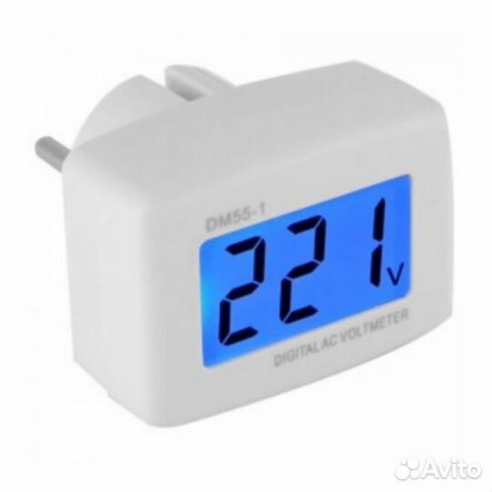 Цифровой вольтметр Dm55-1 220в в розетку