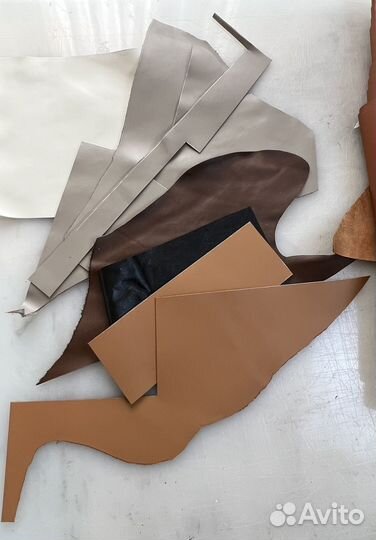 Обрезки натуральной кожи