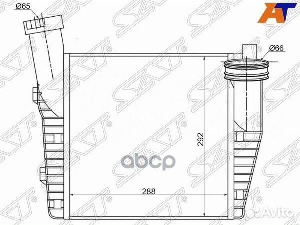Радиатор интеркулера audi Q7 06/porsche cayenn