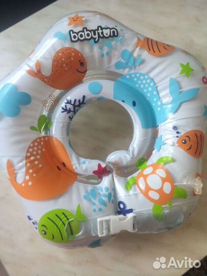 Развивающий водный коврик+круг на шею