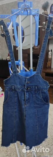 Джинсовый комбинезон женский 46 48