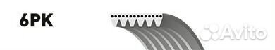 Gates 6PK883 Поликлиновый ремень