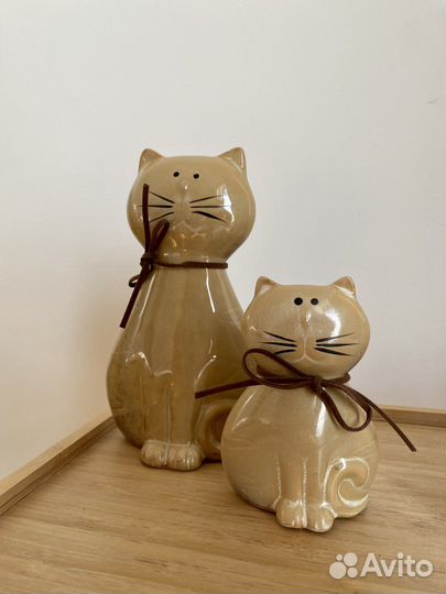 Статуэтка кошка из керамики