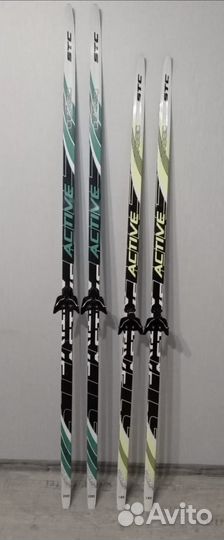 Лыжи беговые с ботинками