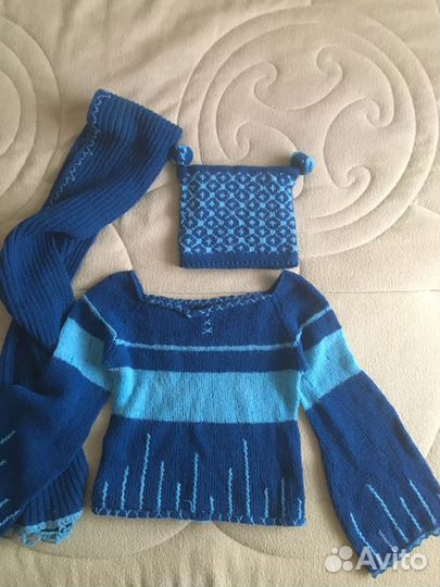 Шапка, шарф, джемпер зимние